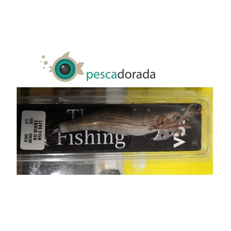 Jibionera VEGA Live Fish Squid Jig 3.0 Color Gold