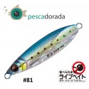 Major Craft Jigpara Slow 15gr Color: 81 Live Kin Iwashi